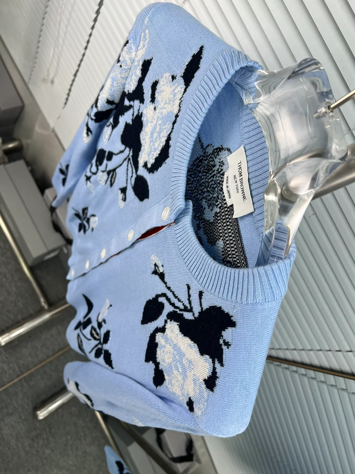 THOM BROWNE🇳🇱New Arrival ， ；Classic ， ； ， ； ， Quality ； ， - ** ：** - ** ：** - ** : **Light Blue White - **Sizes: **0.1.2.（S.M.L）